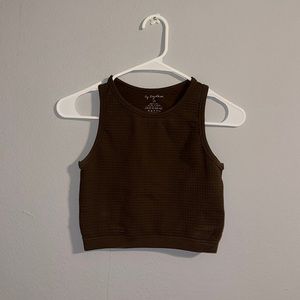 brown waffle tank